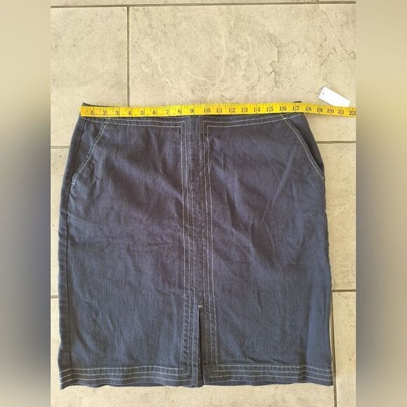Talbots blue cotton skirt size 14 - Picture 6 of 7